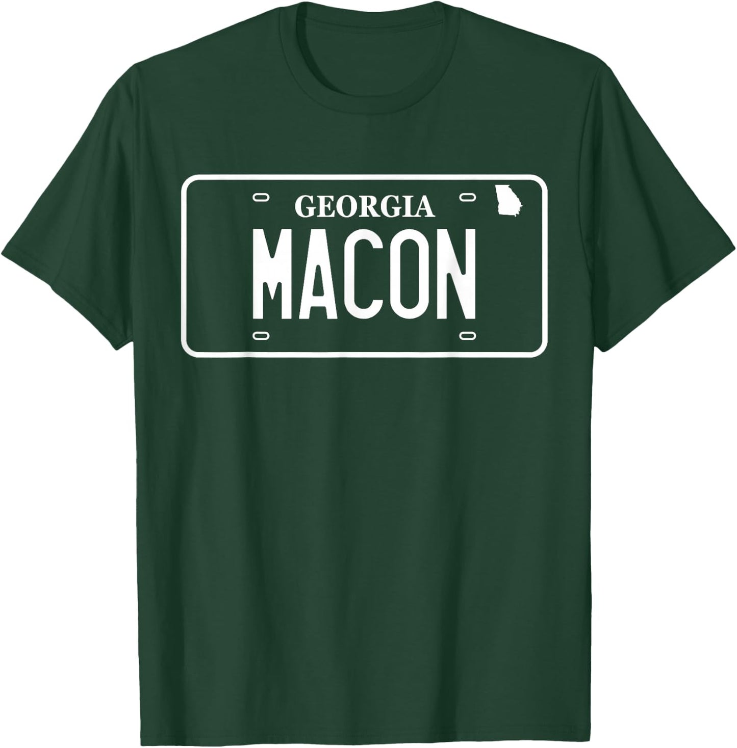 Macon Georgia License Plate, Macon T-Shirt - T-Shirt | Forest