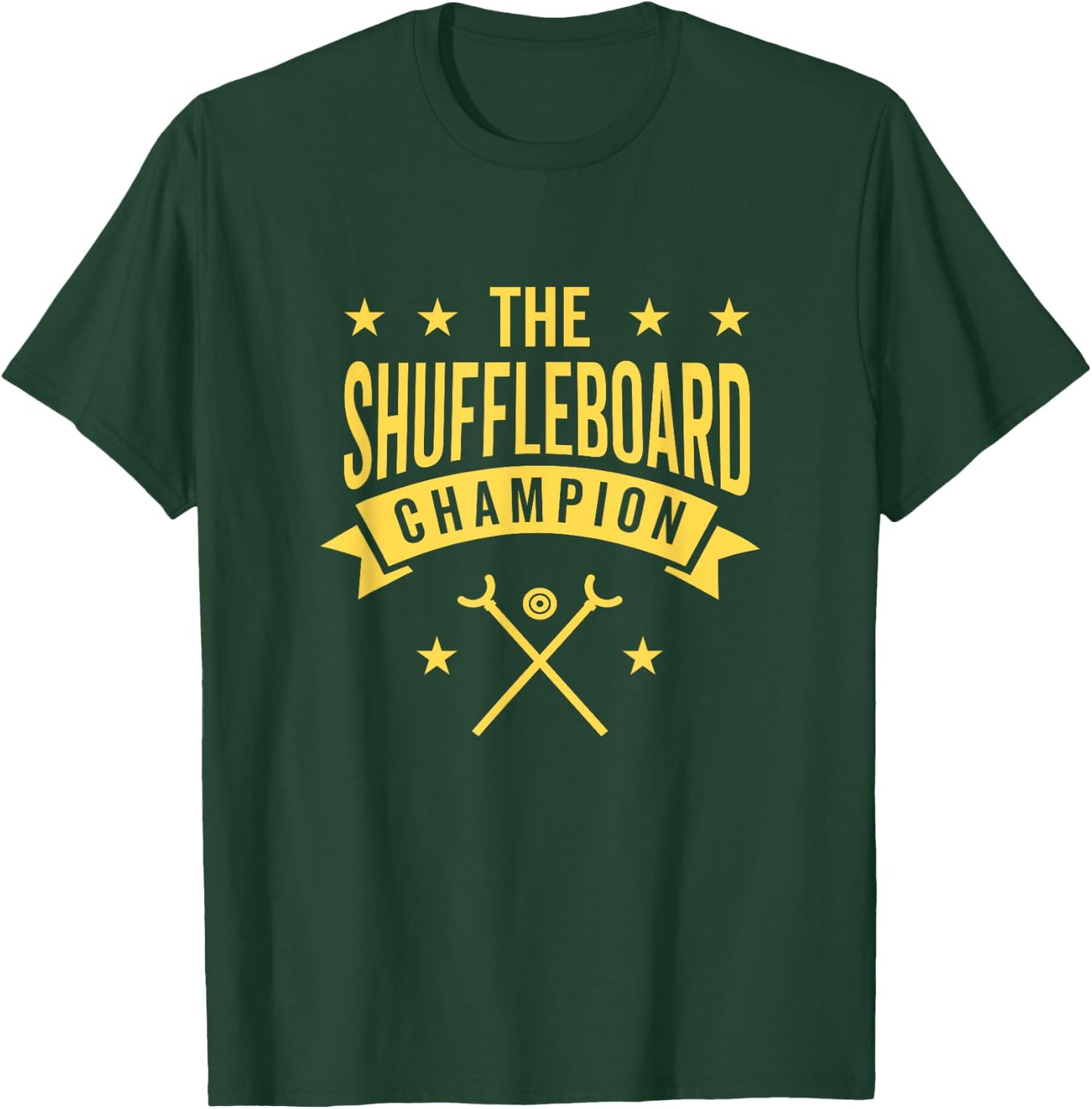 The Shuffleboard Champion T-Shirt - T-Shirt | Forest