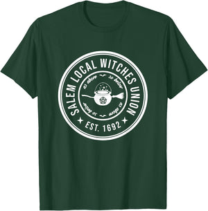 Salem Local Witches Union 1692 Funny Halloween Witchcraft T-Shirt - T-Shirt | Forest