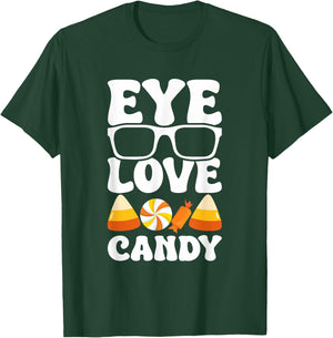 Eye Love Candy Halloween Optician T-Shirt - T-Shirt | Forest