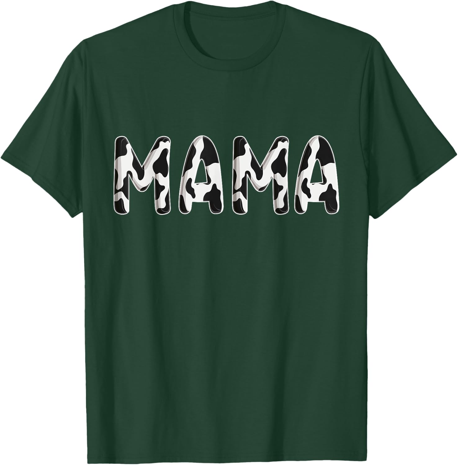 Cow Mama Birthday Family Matching Mothers Day Boy Girl Farm T-Shirt - T-Shirt | Forest