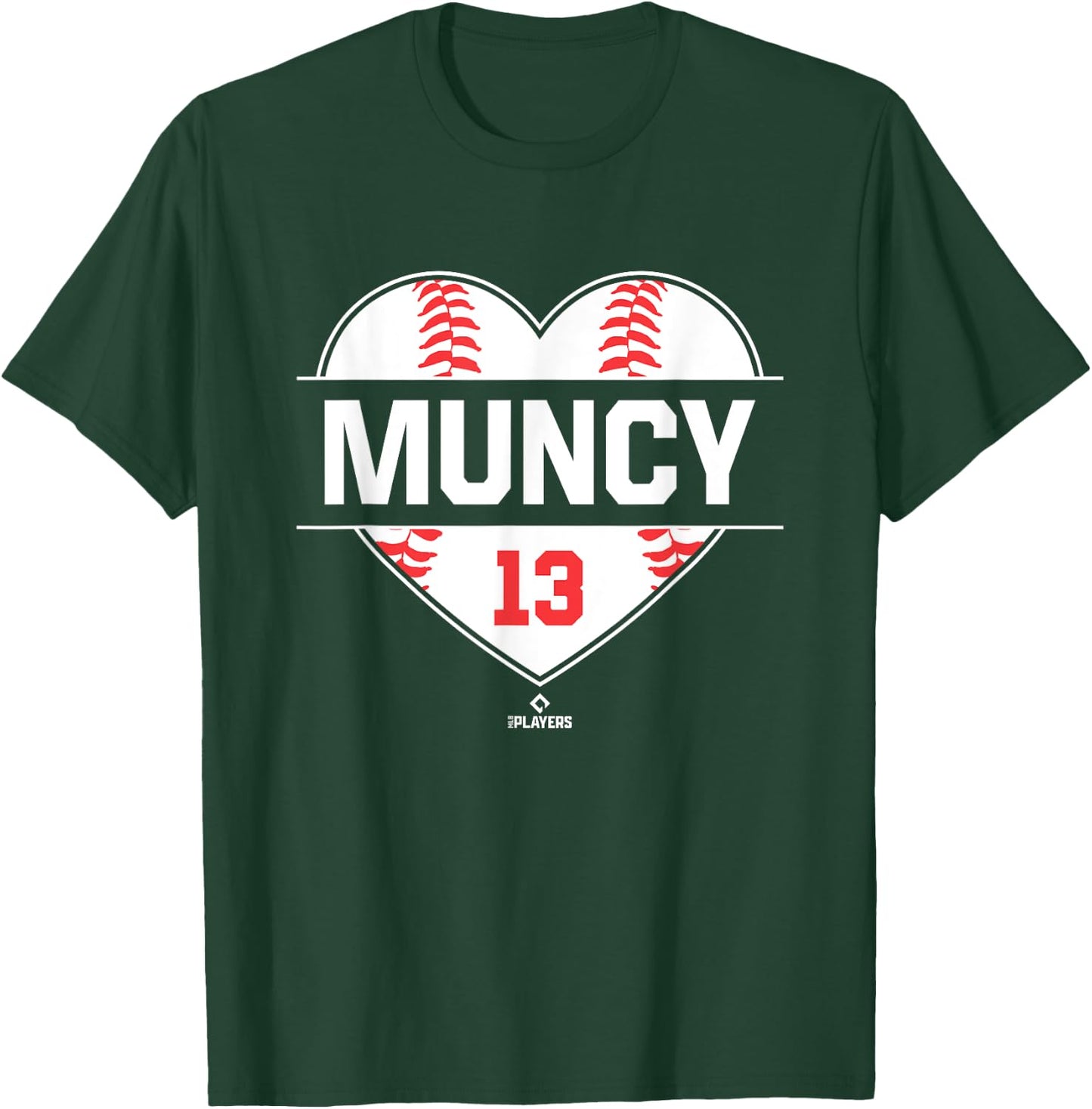 Vintage Baseball Bat Gameday Max Muncy Los Angeles MLBPA T-Shirt - T-Shirt | Forest