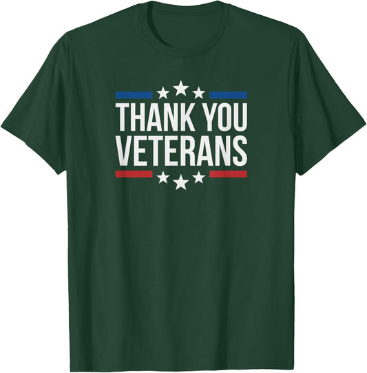 Thank You Veterans T-Shirt - T-Shirt | Forest