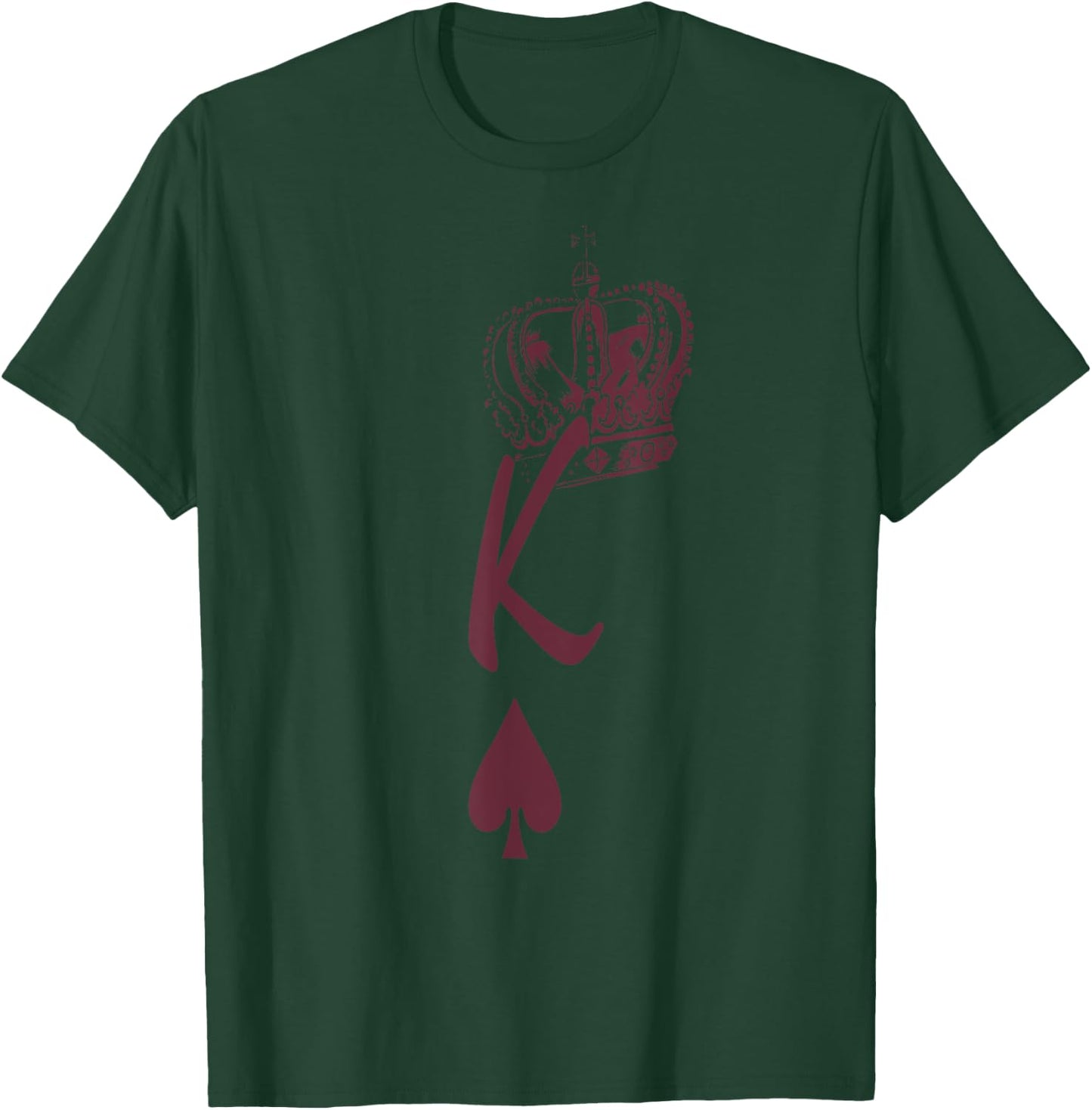 King of Hearts Poker Players, King of Hearts Men Valentine's T-Shirt - T-Shirt | Forest