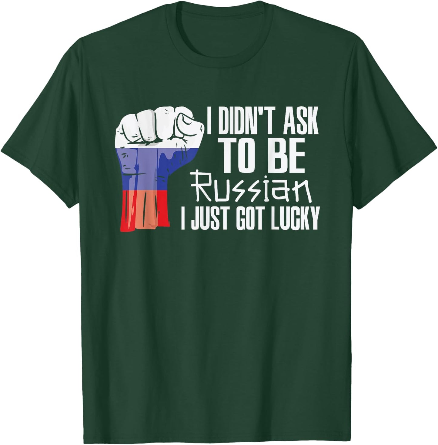 Russian Russia Flag Grown Russian Roots Russian Patriot T-Shirt - T-Shirt | Forest