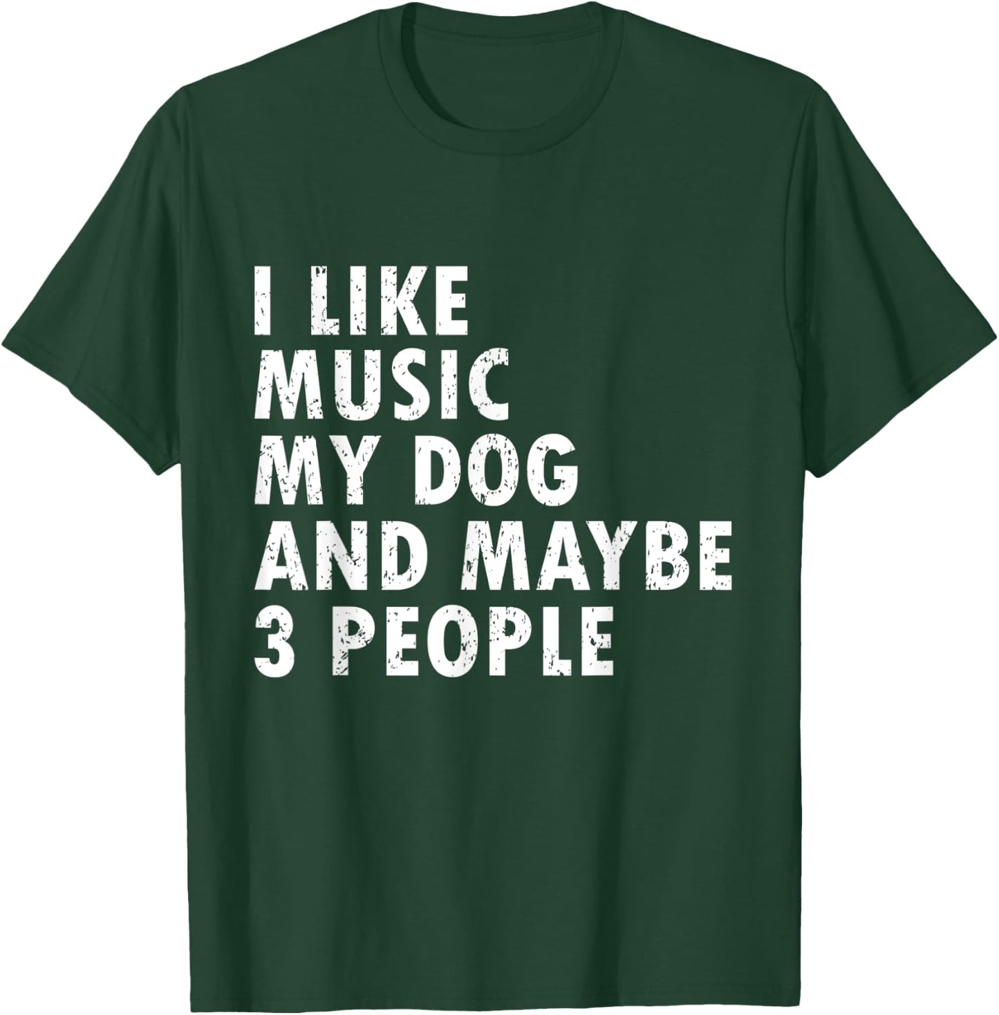 I Like Music My Dog Funny Music Lover Dog Lover Music & Dogs Women Kids T-Shirt - T-Shirt | Forest
