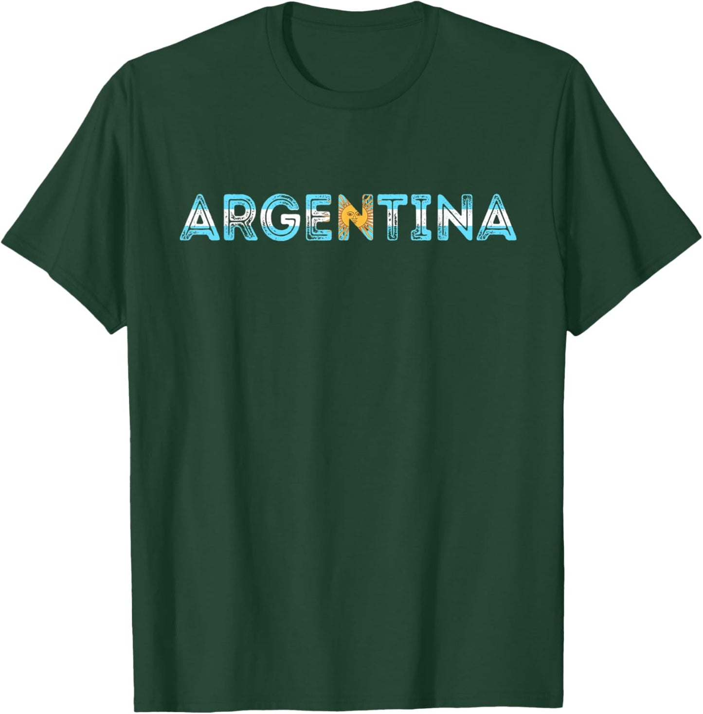 Argentina Vintage Sun Of May Buenos Aires Argentinian Pride T-Shirt - T-Shirt | Forest
