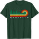 Evergreen Vintage Stripes Montello, Wisconsin T-Shirt - T-Shirt | Forest