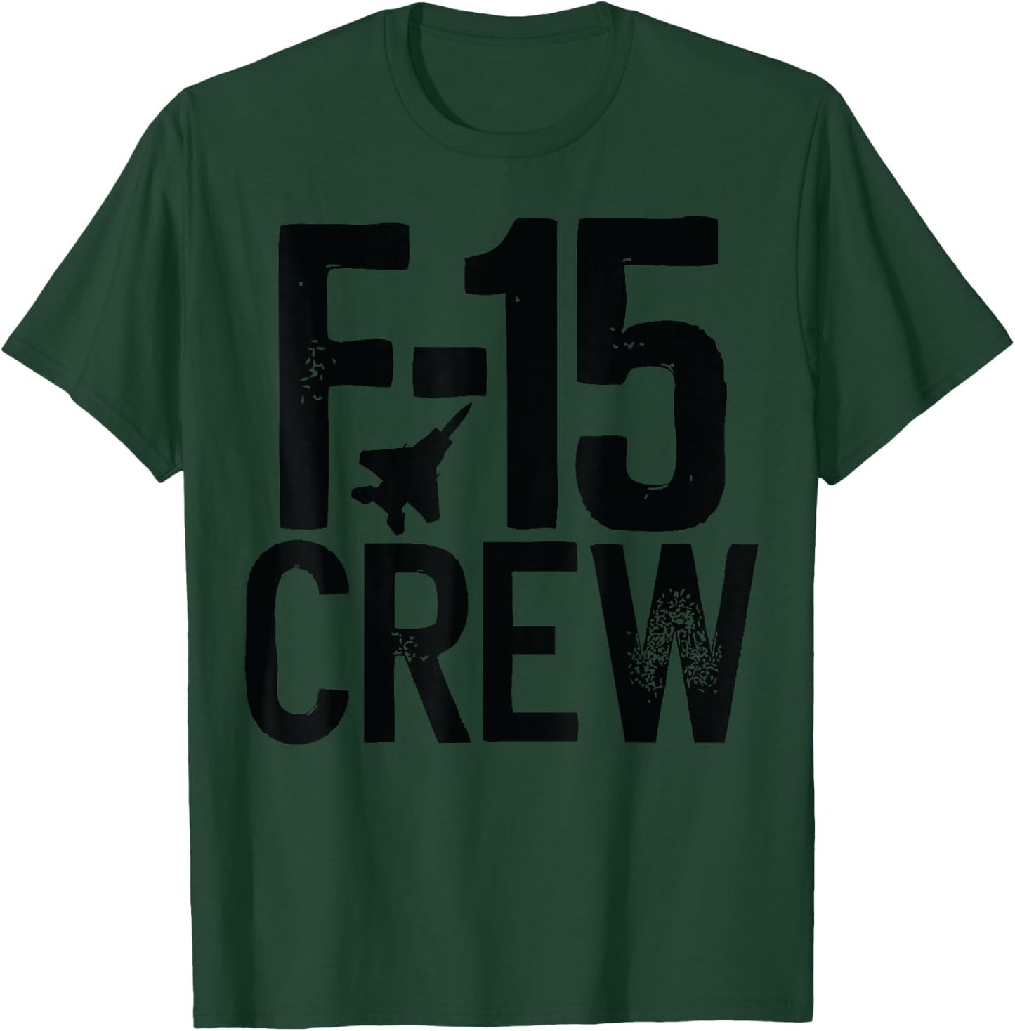 Eagle F-15 silhouette Jet Fighter Crew and Team Fighter jet T-Shirt - T-Shirt | Forest