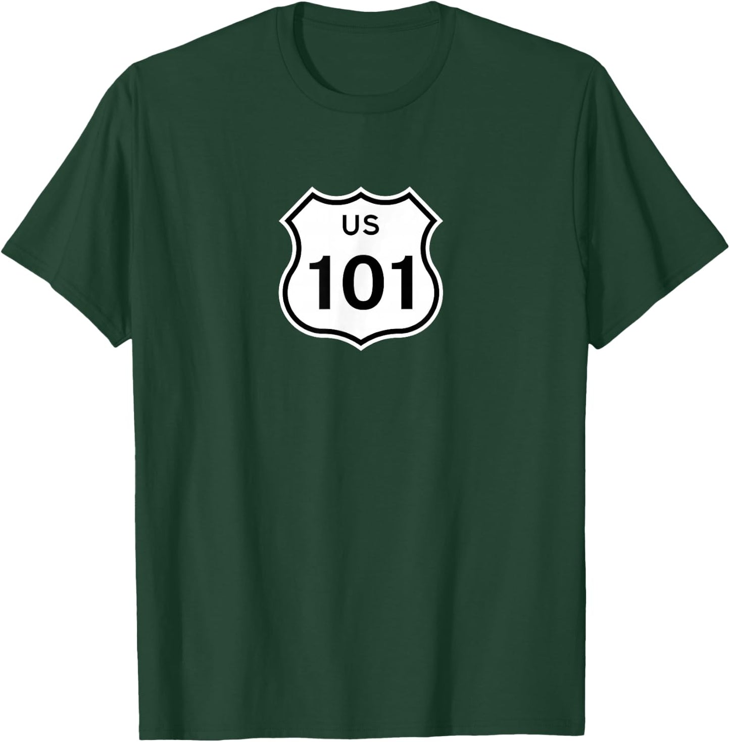 Highway Sign - US Route 101 T-Shirt - T-Shirt | Forest