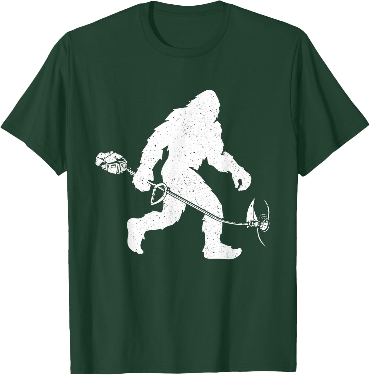 Lawn Trimmer - Bigfoot Sasquatch Grass Landscape Landscaper T-Shirt - T-Shirt | Forest