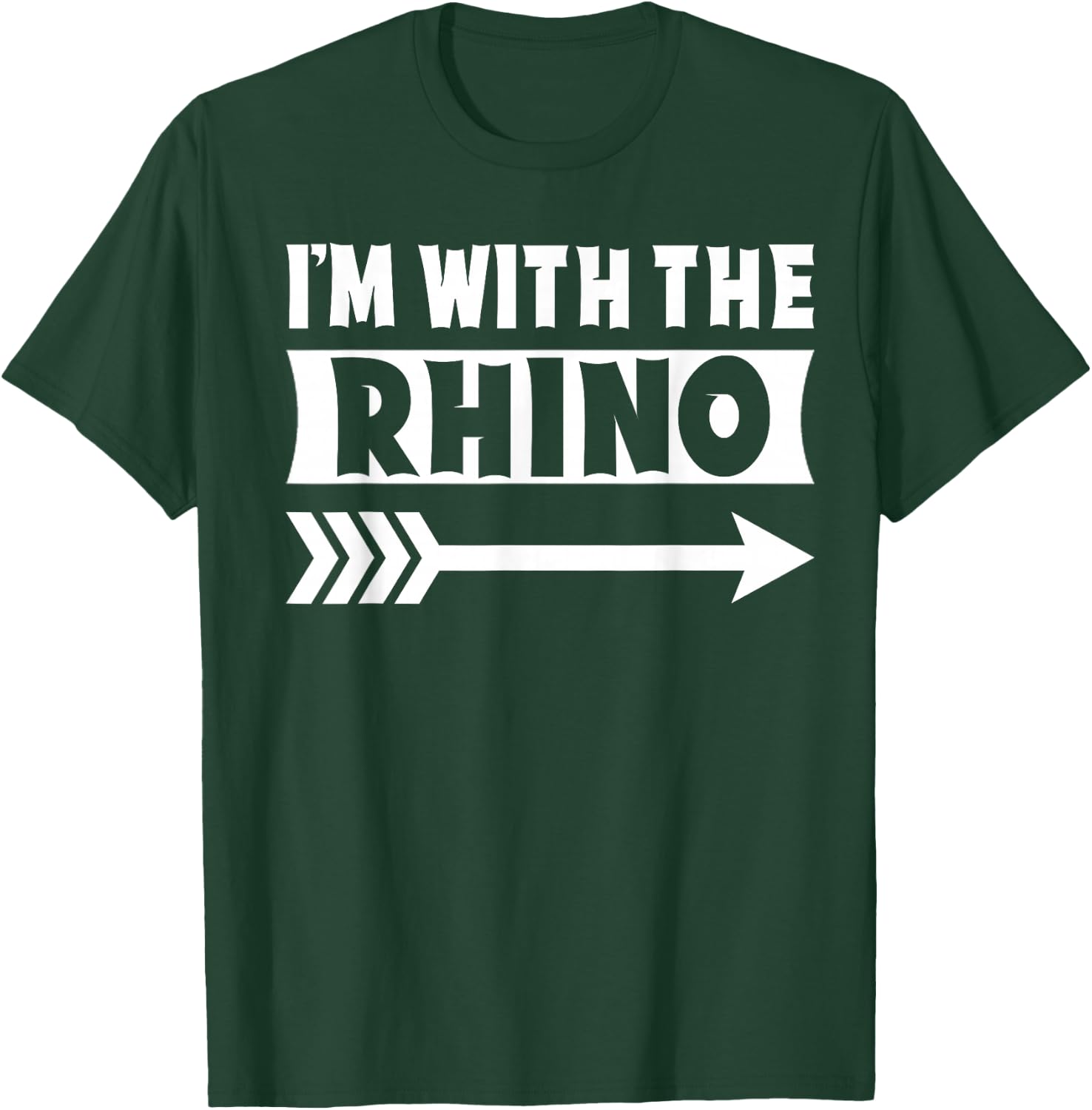 I'm With The Rhino Halloween Costume Rhino Halloween T-Shirt - T-Shirt | Forest