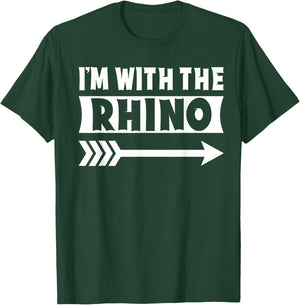 I'm With The Rhino Halloween Costume Rhino Halloween T-Shirt - T-Shirt | Forest
