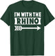 I'm With The Rhino Halloween Costume Rhino Halloween T-Shirt - T-Shirt | Forest