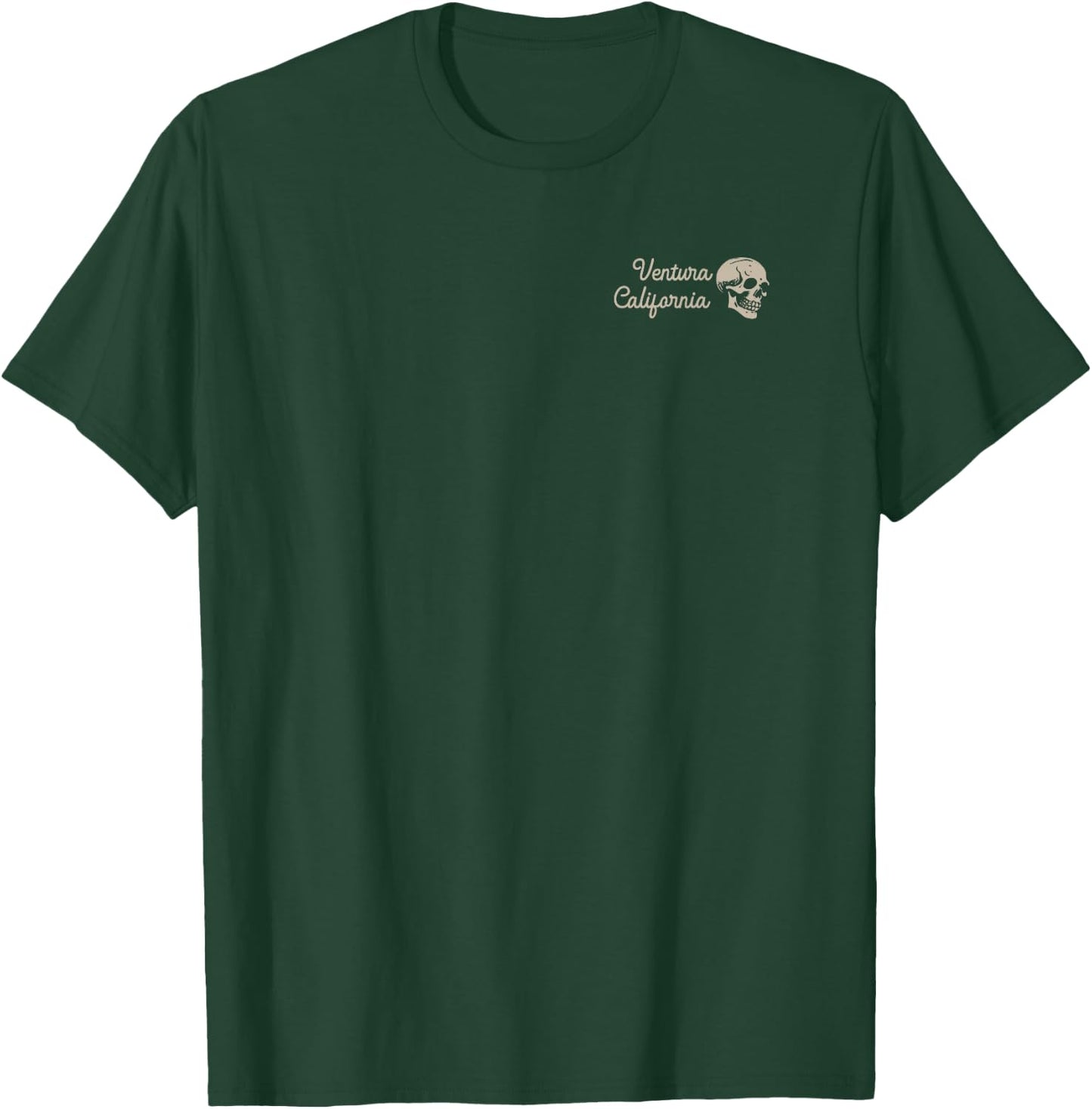 Ventura California CA Retro Surfer Front & Back T-Shirt - T-Shirt | Forest
