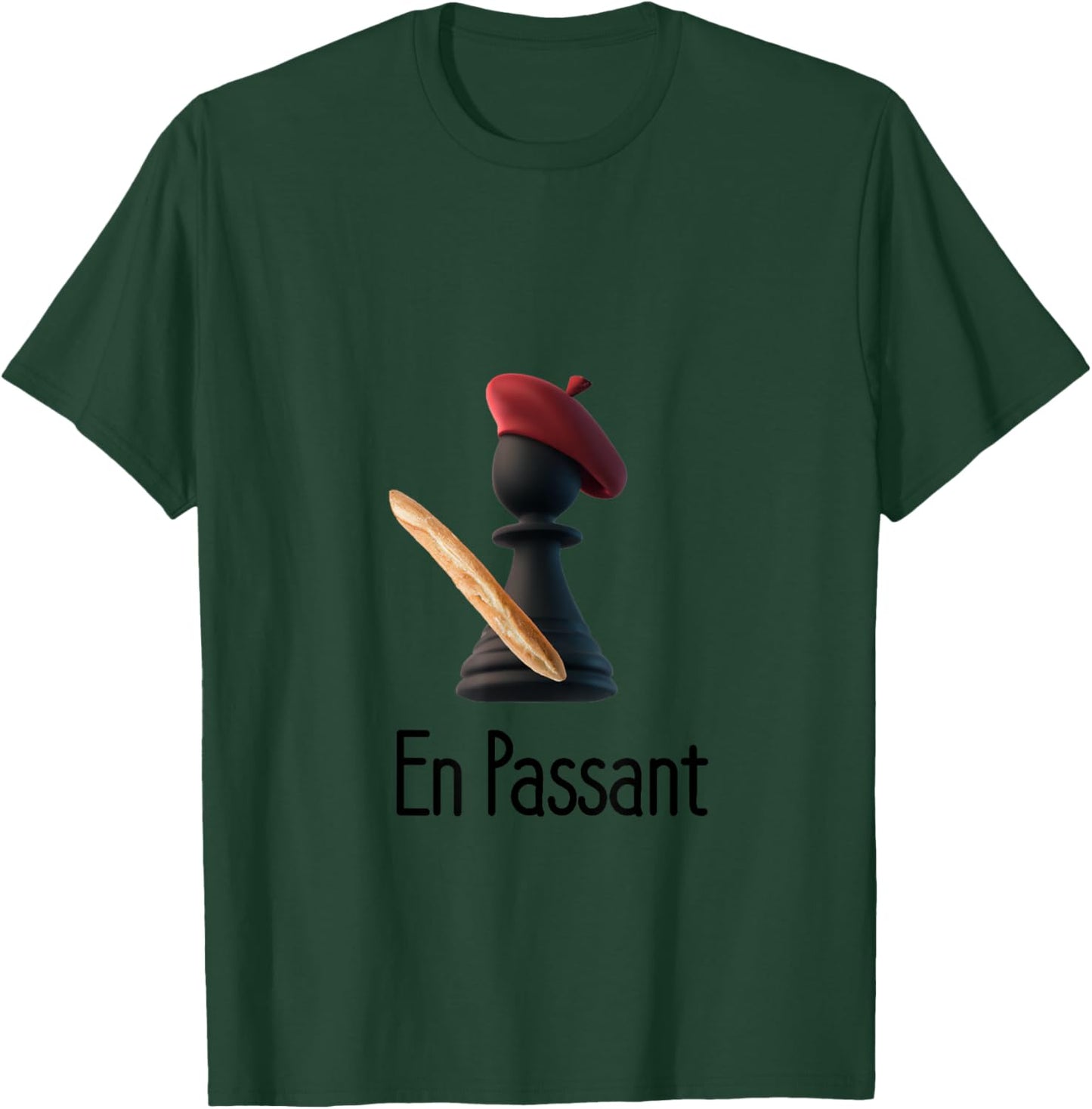ChessTees En Passant Checkmate Chess Themed , -Adults, Grey, Small, Short Sleeve T-Shirt - T-Shirt | Forest