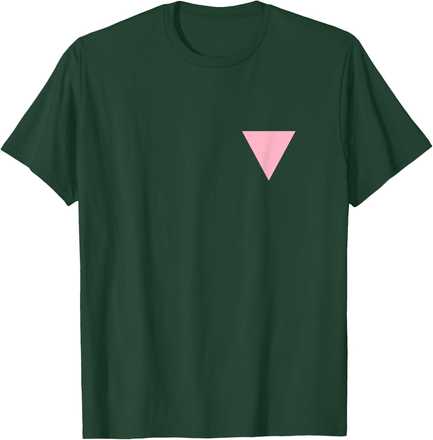 Gay Pride Small Pink Triangle T-Shirt - T-Shirt | Forest