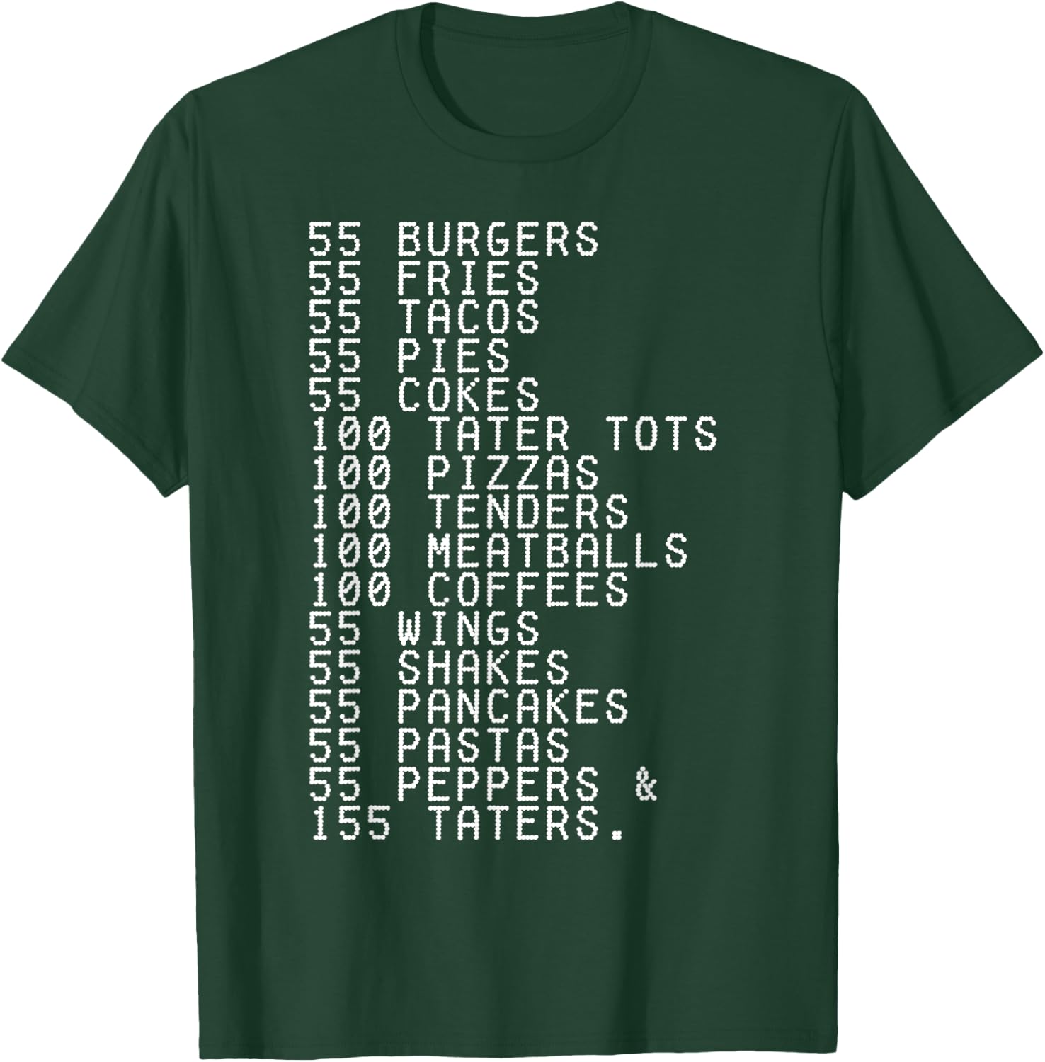 55 Burgers 55 Fries I Think You Should Leave Funny T-Shirt - T-Shirt | Forest
