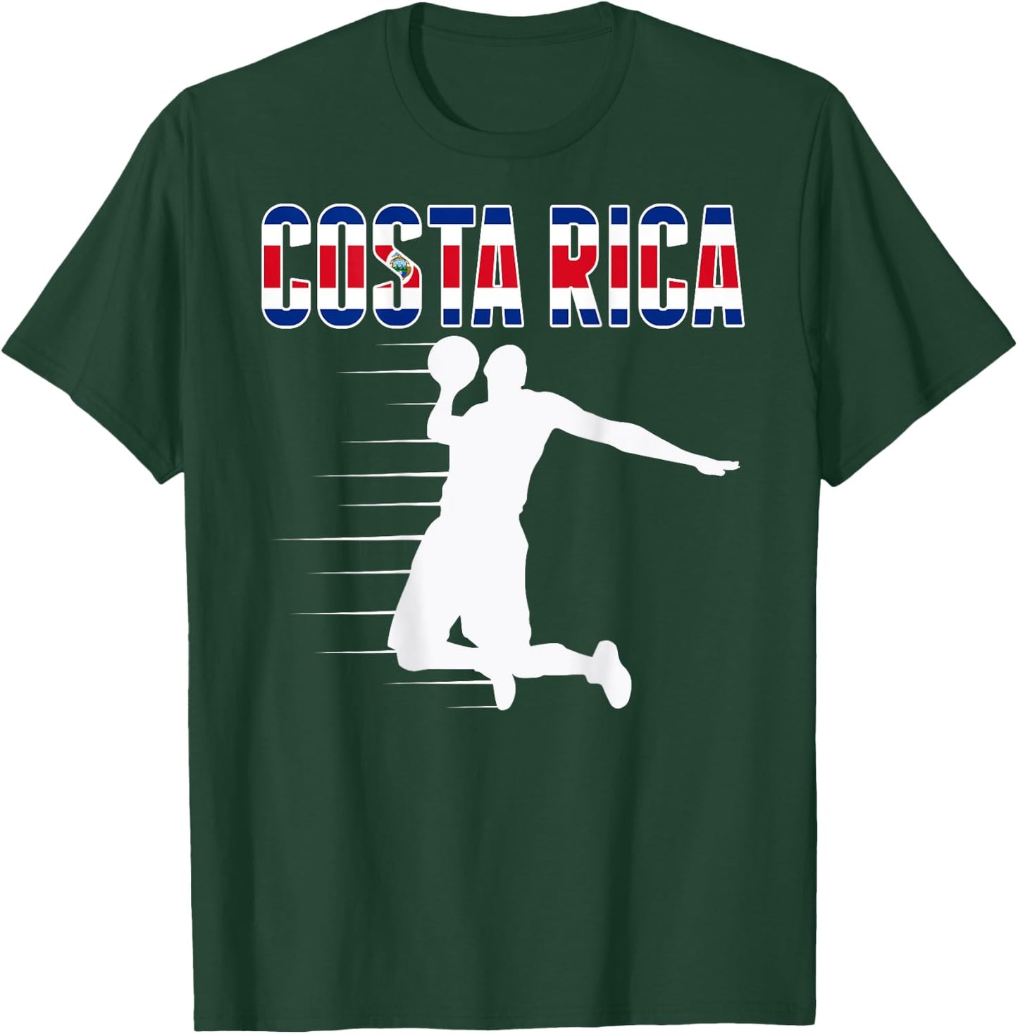 Costa Rica Basketball Fans Jersey - Costa Rican Flag Sport T-Shirt - T-Shirt | Forest