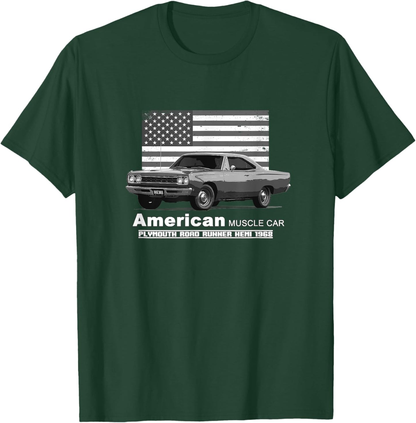 Plymouth Road Runner American Muscle Car 60s 70s Old is Gold T-Shirt - T-Shirt | Forest