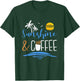 Sunshine And Coffee, Funny Summer Vacation Men Women T-Shirt - T-Shirt | Forest