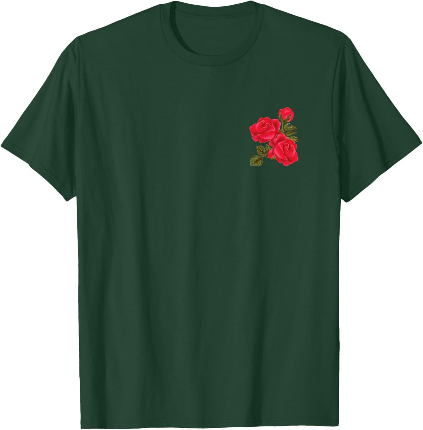 Red Roses Nature and Flower Lover Women's and Men's Rose T-Shirt - T-Shirt | Forest