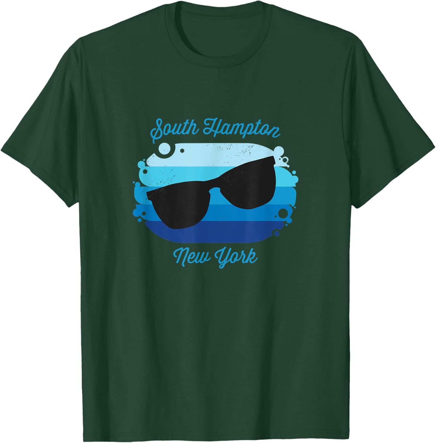 South Hampton NY New York Souvenir Nautical Surfer Graphic T-Shirt - T-Shirt | Forest
