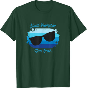 South Hampton NY New York Souvenir Nautical Surfer Graphic T-Shirt - T-Shirt | Forest