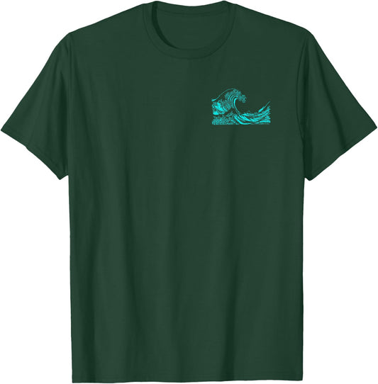 Famous Classic Art: Great Ocean Wave Special Simple Design T-Shirt - T-Shirt | Forest