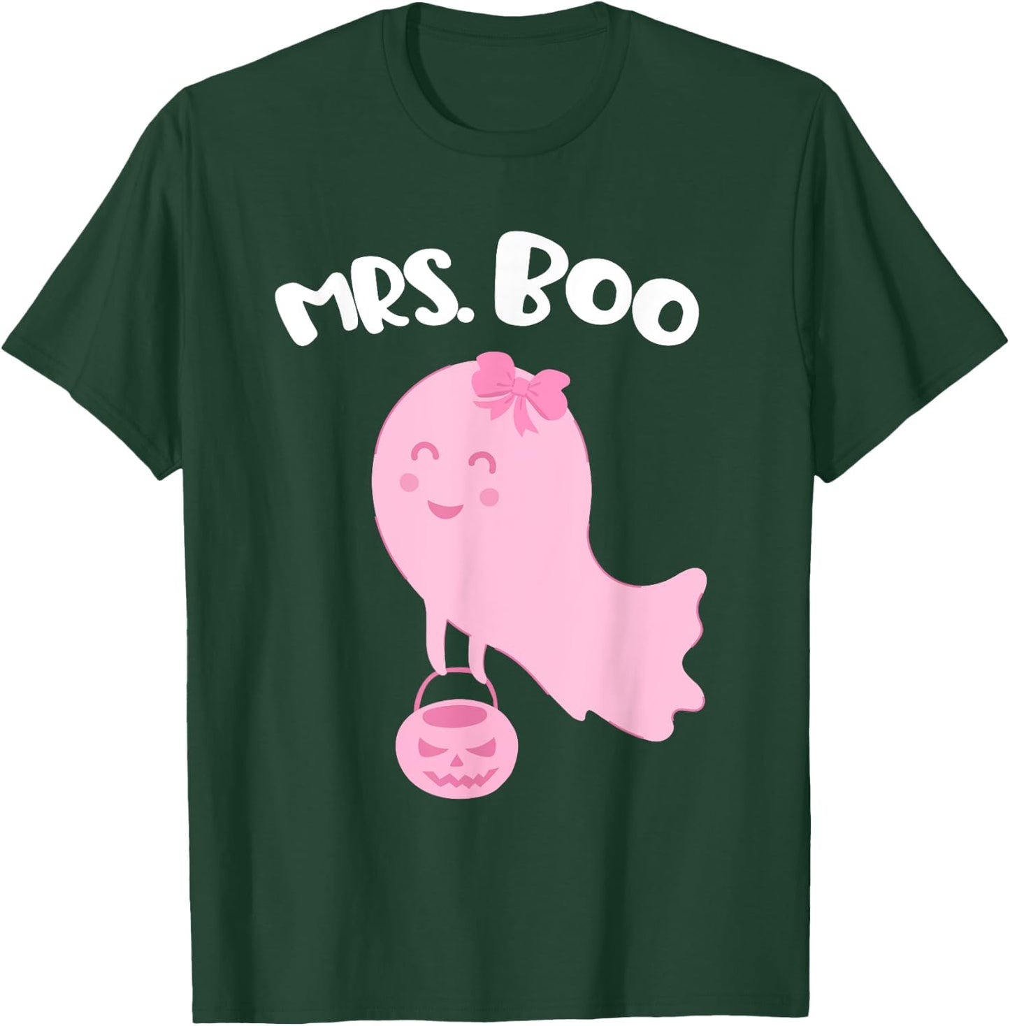 Costume for Couples Mrs BOO and Mr Boo Matching Halloween T-Shirt - T-Shirt | Forest