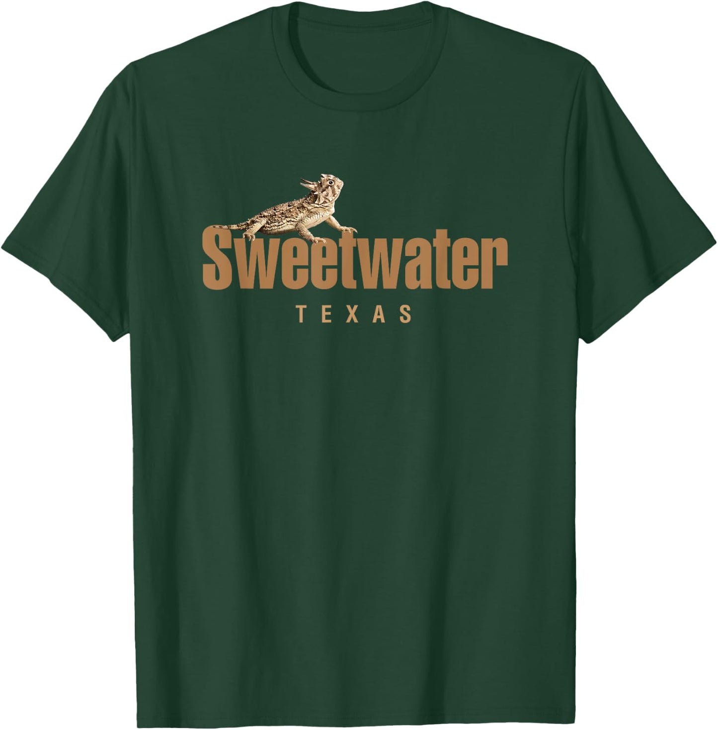 Sweetwater Texas Horned Toad Design T-Shirt - T-Shirt | Forest