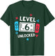 Kids 6th Birthday Shirt Boy Level 6 Unlocked Video Game Party T-Shirt - T-Shirt | Forest