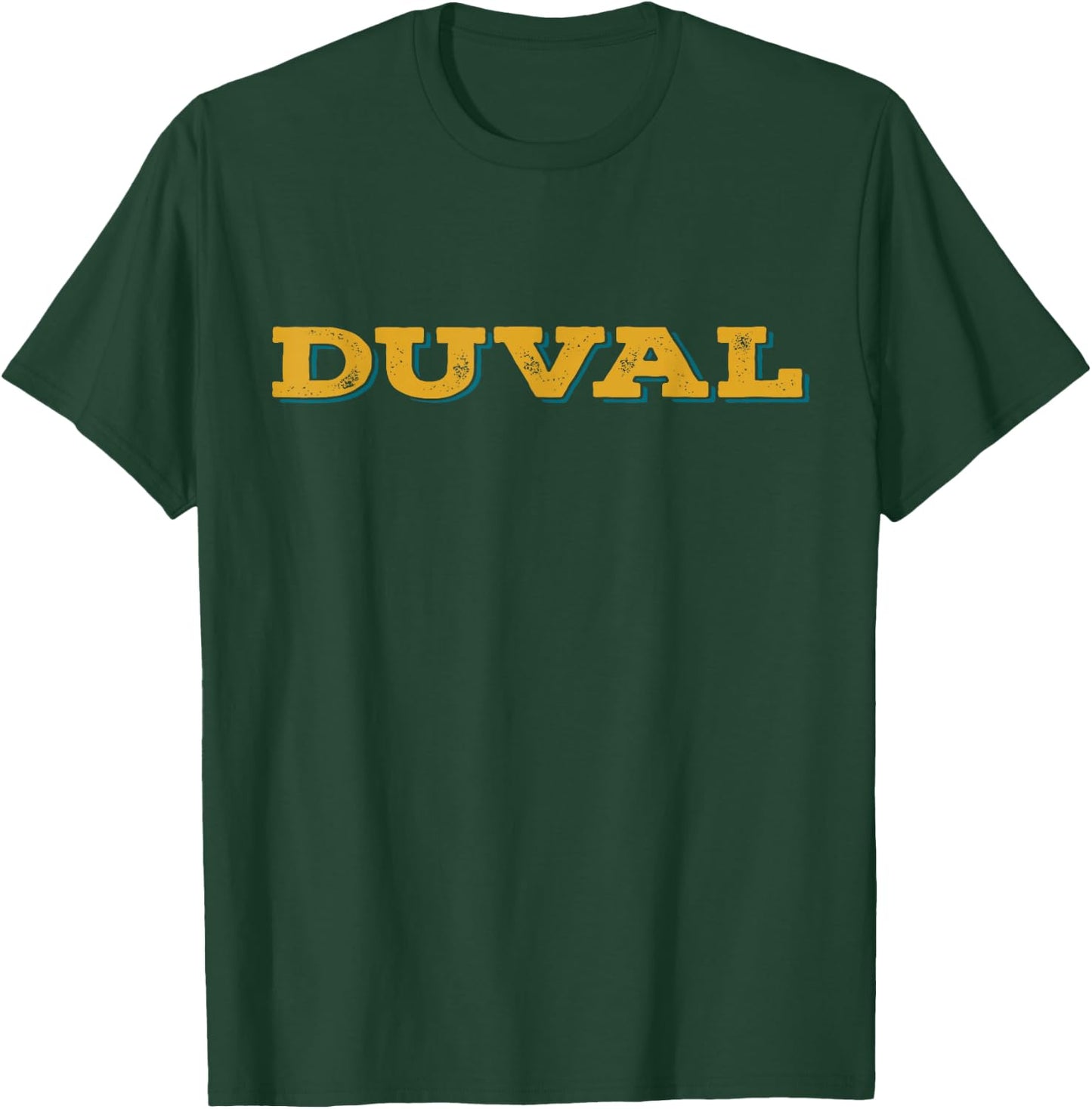 Vintage Duval County 904 Spirit: Teal & Gold Jacksonville T-Shirt - T-Shirt | Forest