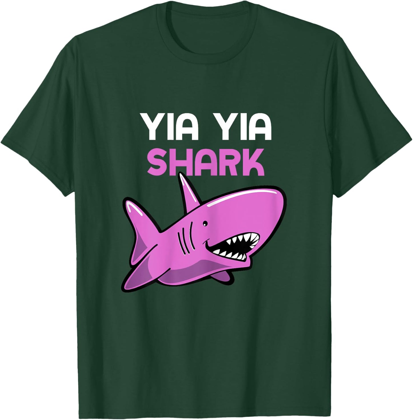YiaYia Shark Funny Family Yia-Yia T-Shirt - T-Shirt | Forest