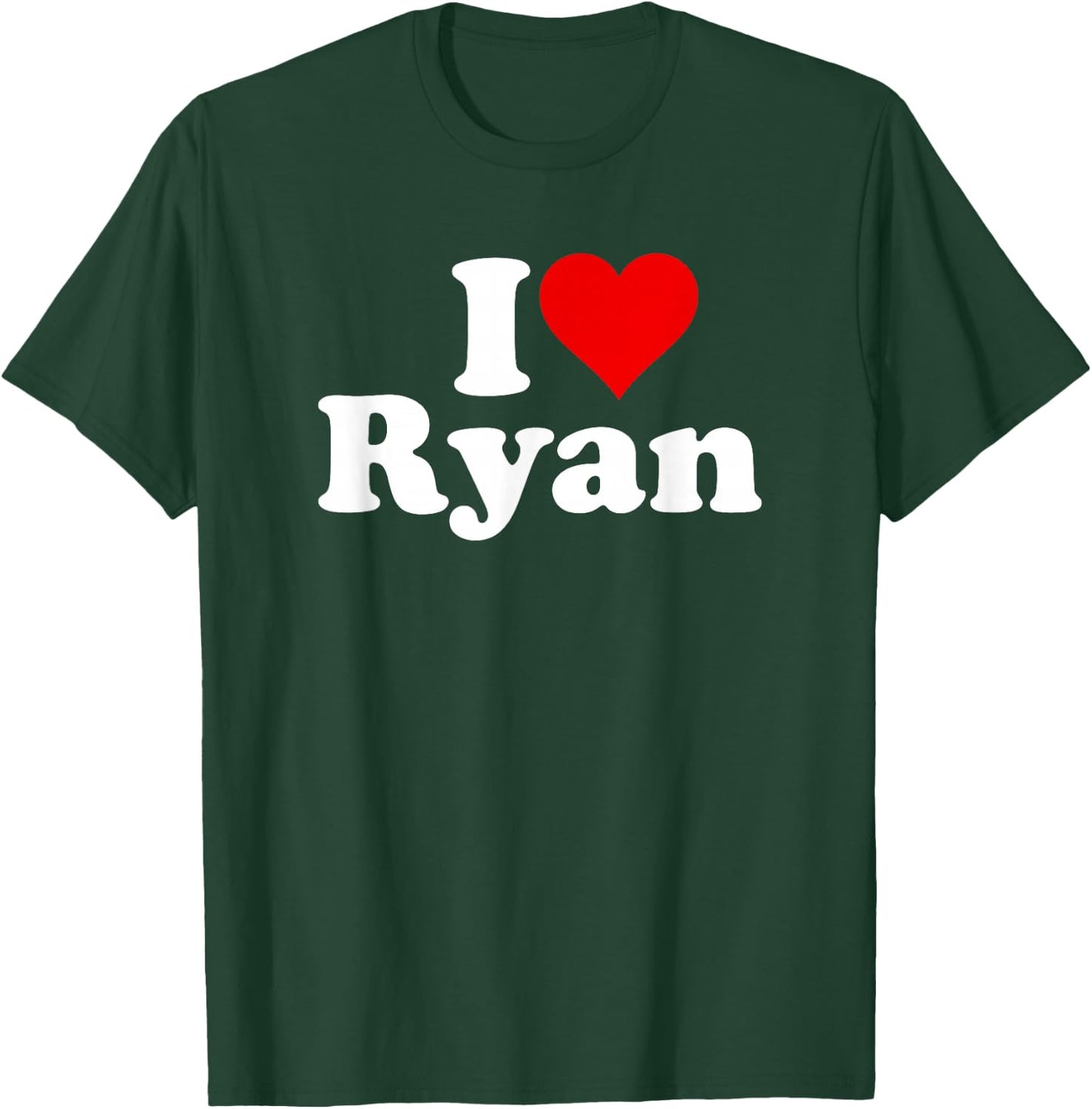I Love Heart Ryan T-Shirt - T-Shirt | Forest