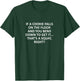 Gym Humor Sarcastic workout quote If a cookie falls on the T-Shirt - T-Shirt | Forest
