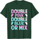 Double Pink Double Blue Mix Twin Gender Announcement Reveal T-Shirt - T-Shirt | Forest