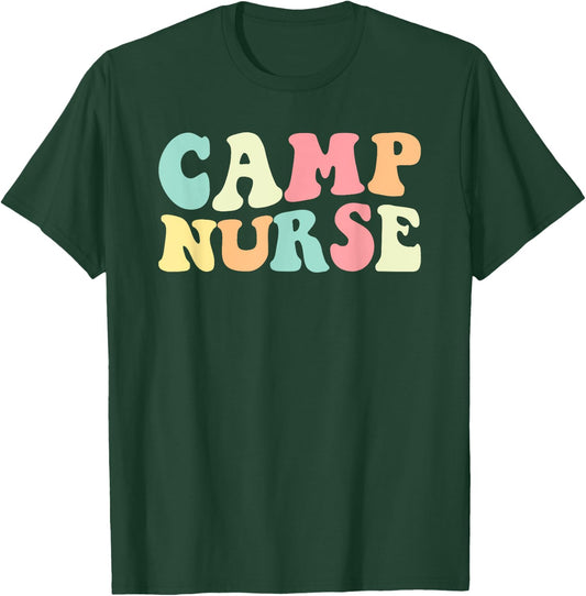 Camp Nurse Camp Nurse Nurses Day T-Shirt - T-Shirt | Forest