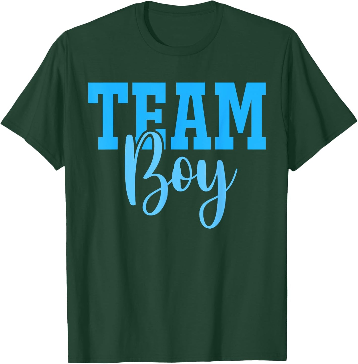 Team Boy Team Girl Blue Gender Reveal Party Matching Family T-Shirt - T-Shirt | Forest