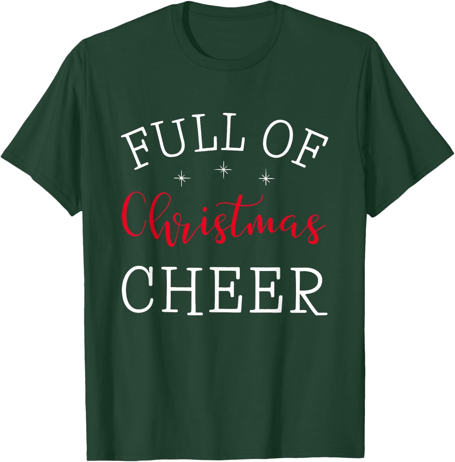 Full Of Christmas Beer And Christmas Cheer Couple Matching T-Shirt - T-Shirt | Forest