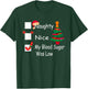 Naughty, Nice, My Blood Sugar Was Low Funny Christmas T-Shirt - T-Shirt | Forest