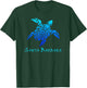 Santa Barbara, California Vintage Retro Tribal Sea Turtle T-Shirt - T-Shirt | Forest