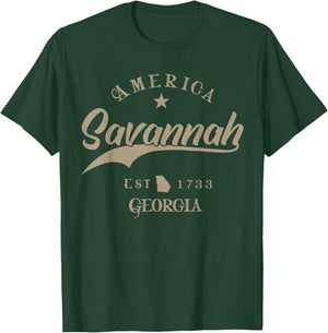Savannah GA | Georgia T-Shirt - T-Shirt | Forest