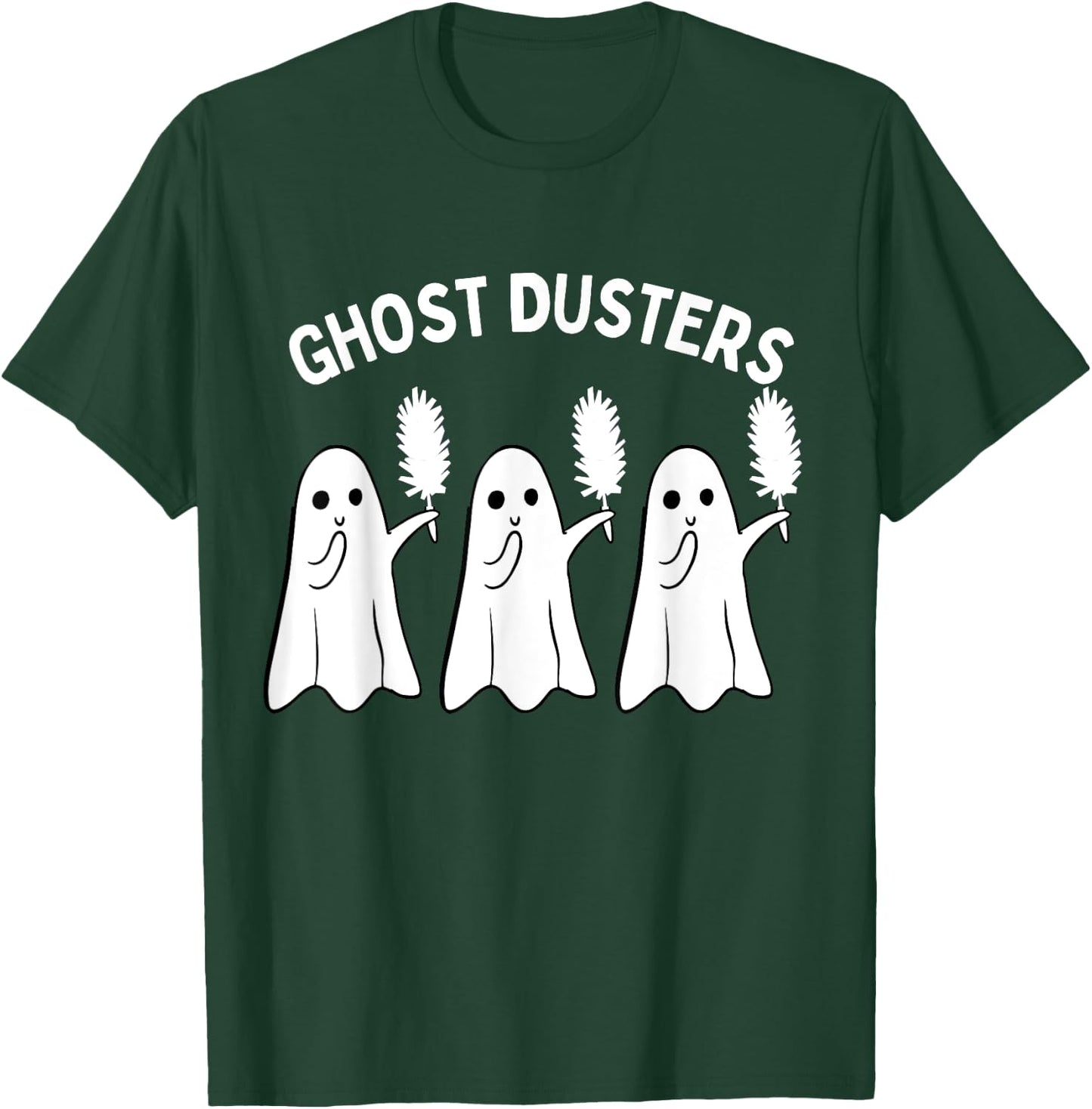 Ghost Dusters Housekeeping Cleaning Squad Halloween Funny T-Shirt - T-Shirt | Forest