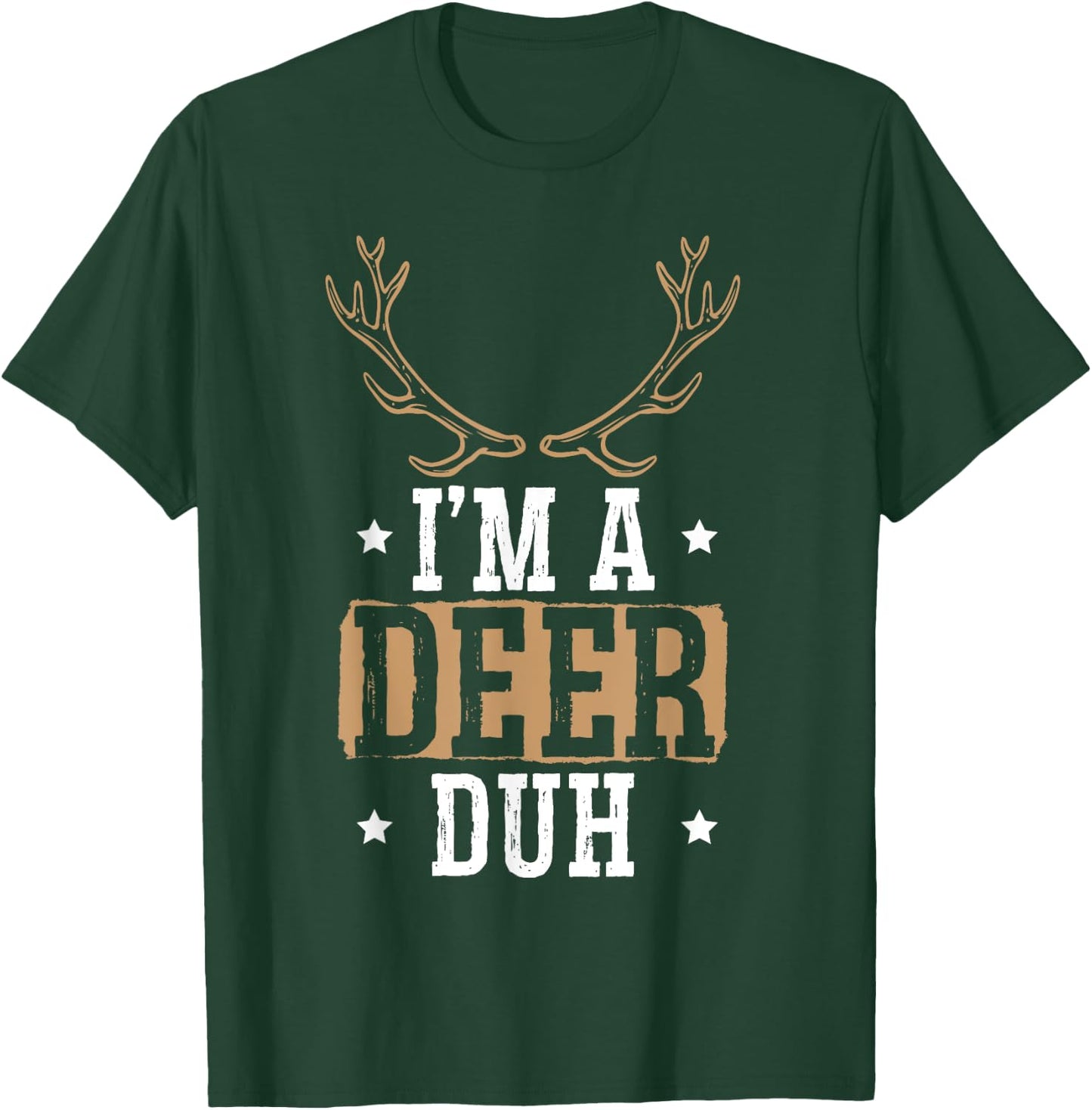 I'm a Deer Duh Halloween Easy Lazy Costume T-Shirt - T-Shirt | Forest