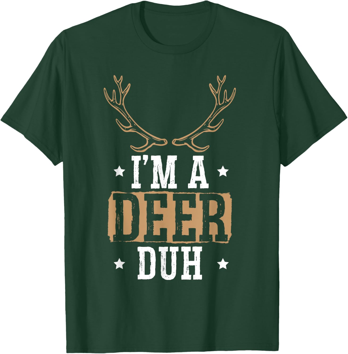 I'm a Deer Duh Halloween Easy Lazy Costume T-Shirt - T-Shirt | Forest