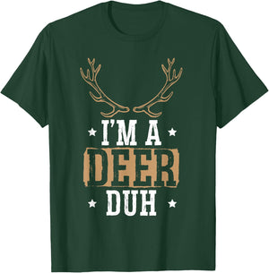 I'm a Deer Duh Halloween Easy Lazy Costume T-Shirt - T-Shirt | Forest