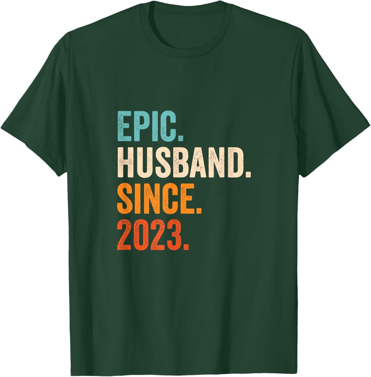 Epic Husband Since 2023 | 2nd wedding anniversary 2 years T-Shirt - T-Shirt | Forest