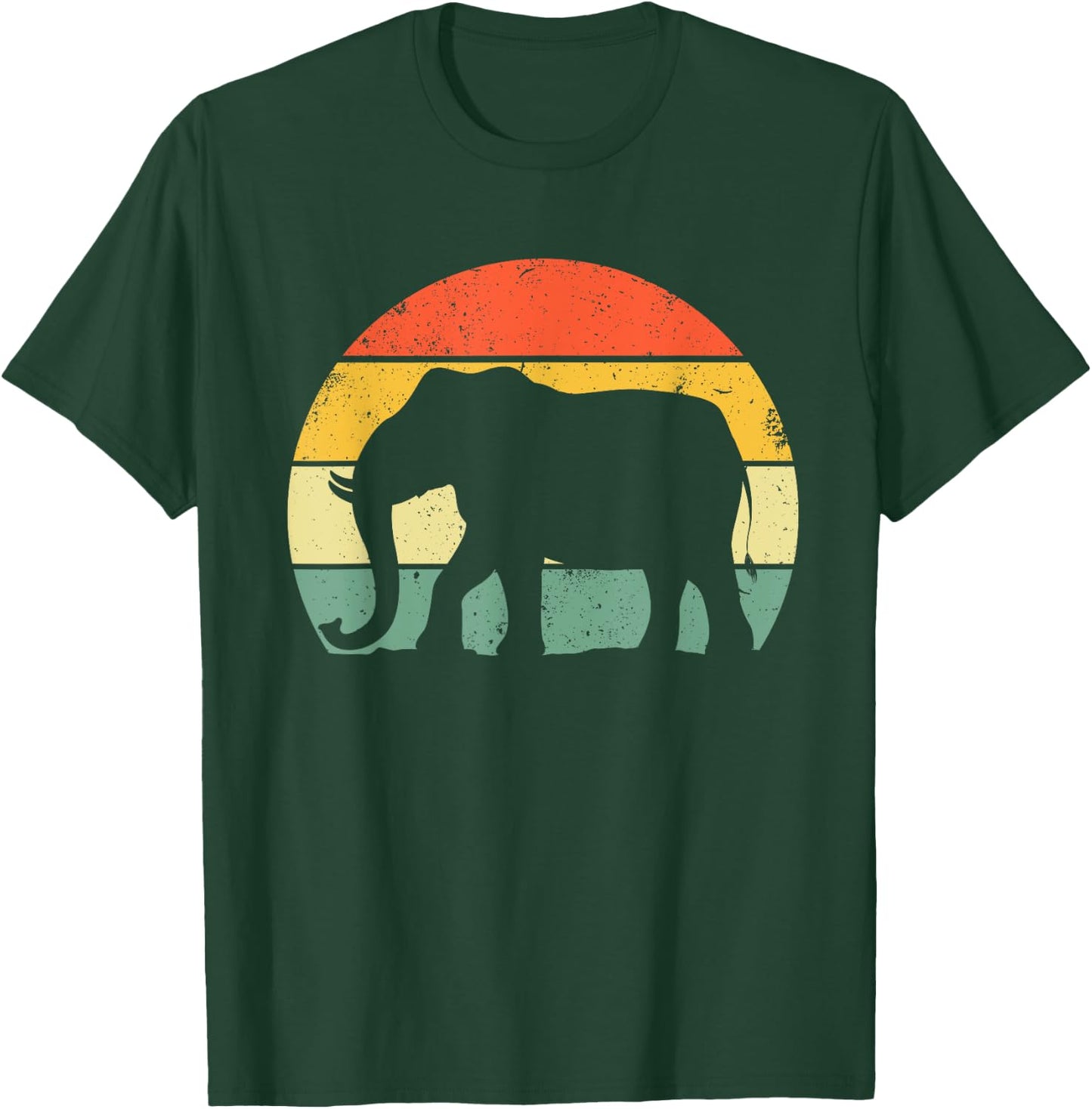 Cool Elephant Art Women Kids Vintage Elephant Lovers T-Shirt - T-Shirt | Forest