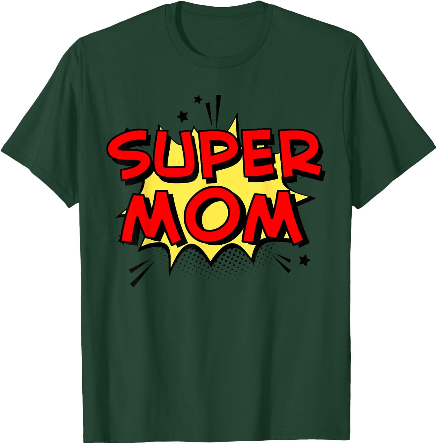 Cartoon Super mom Superhero Mom funny Super Mom T-Shirt - T-Shirt | Forest
